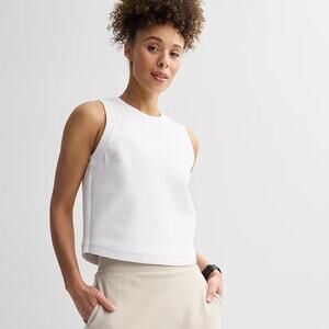 NWT Tek Gear Modern White UltraComfort Sleeveless Tank Top Women's Size S
